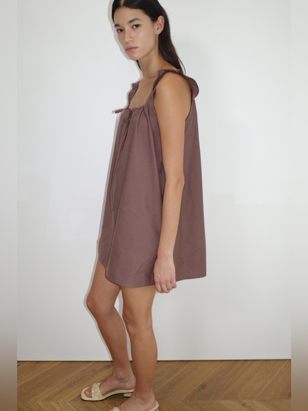 Deiji Studios The Bow Dress in Cedar - Picture 2 of 9